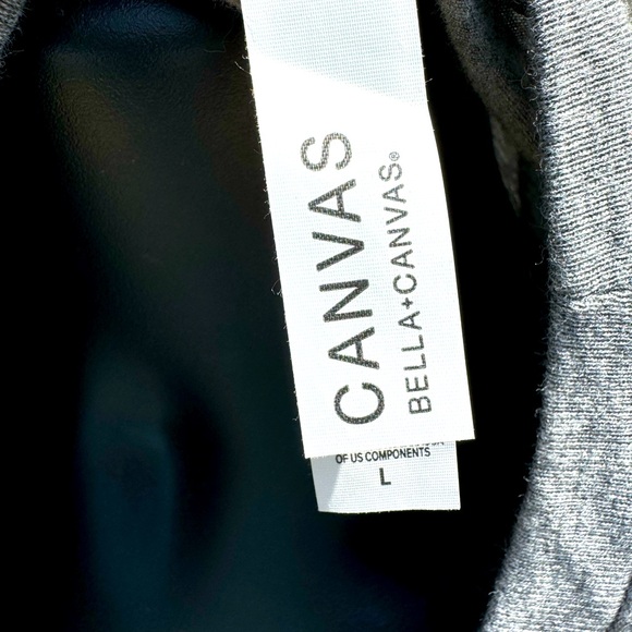 Bellla Canvas, Eskimo Joe’s, Short Sleeve Grey, Shirt, Size Large - Picture 3 of 3